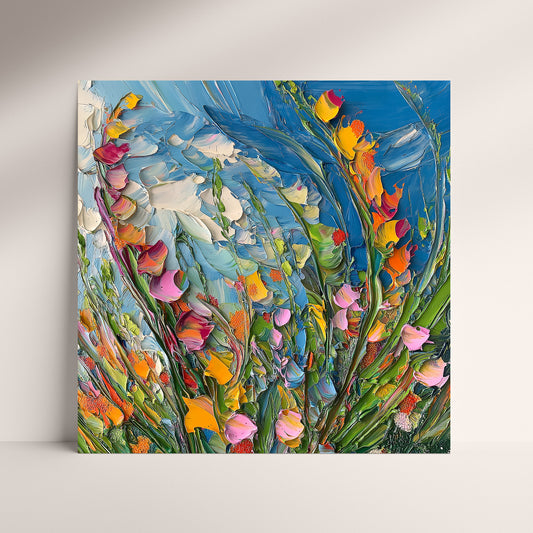 Floral Chorus - Fine Art Print (16" x 16")