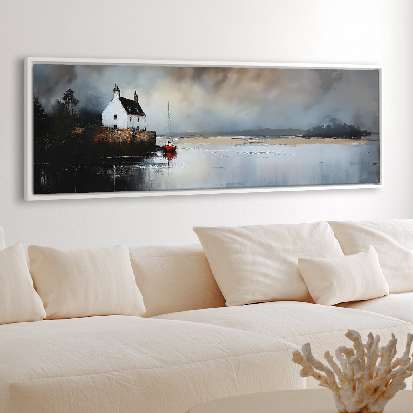 White Moor - Panoramic Canvas Print (60” x 20”)