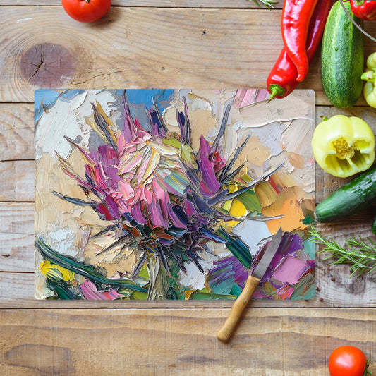 Wild Crown - Glass Chopping Board