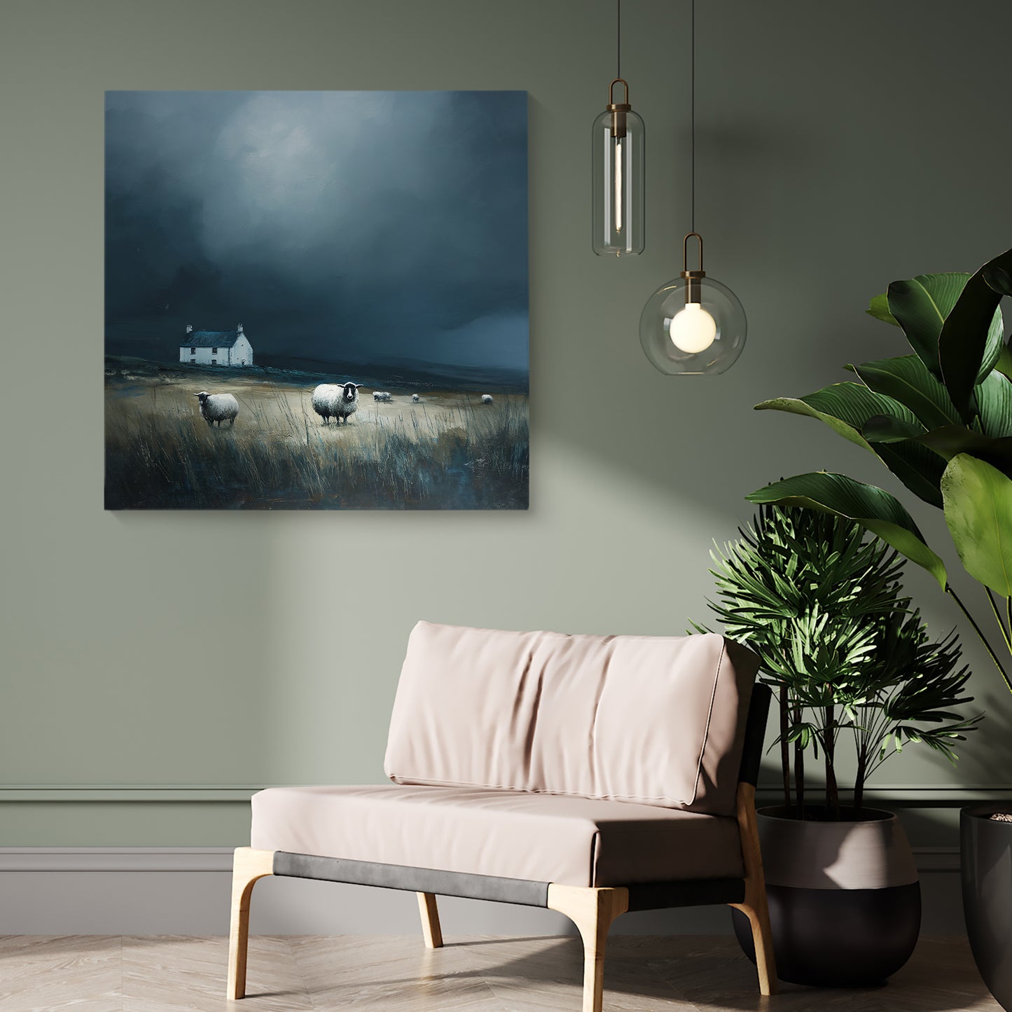 Flock By Night - Canvas Print