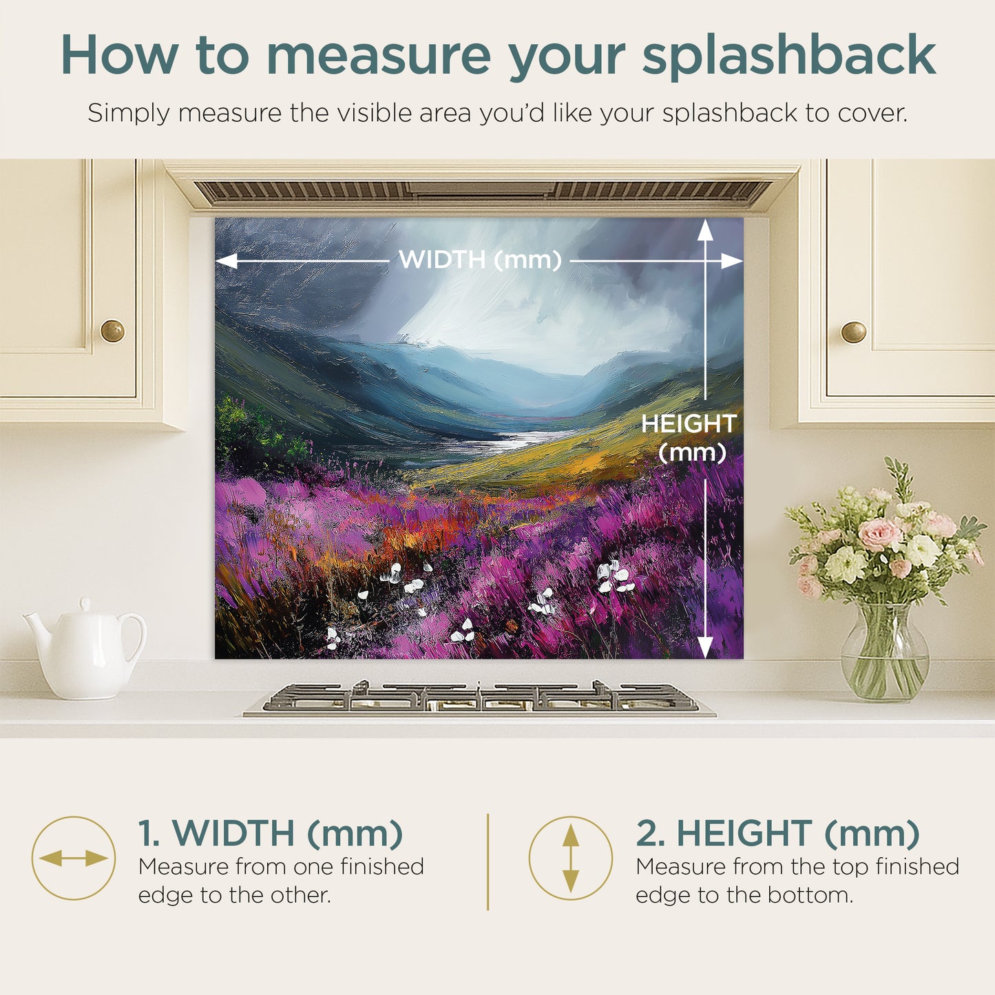 Storm In The Valley - Kitchen Splashback