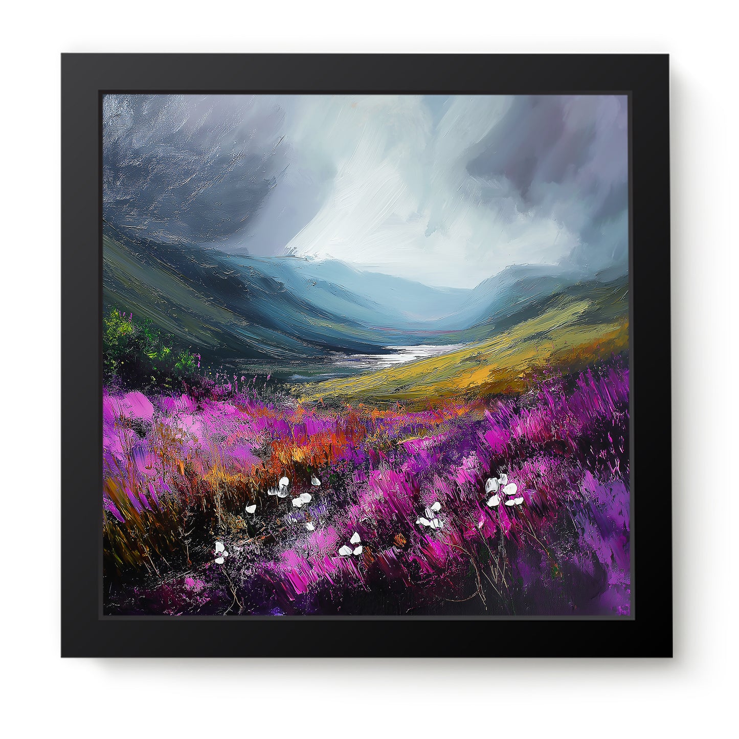 Storm In The Valley - Fine Art Print (16" x 16")