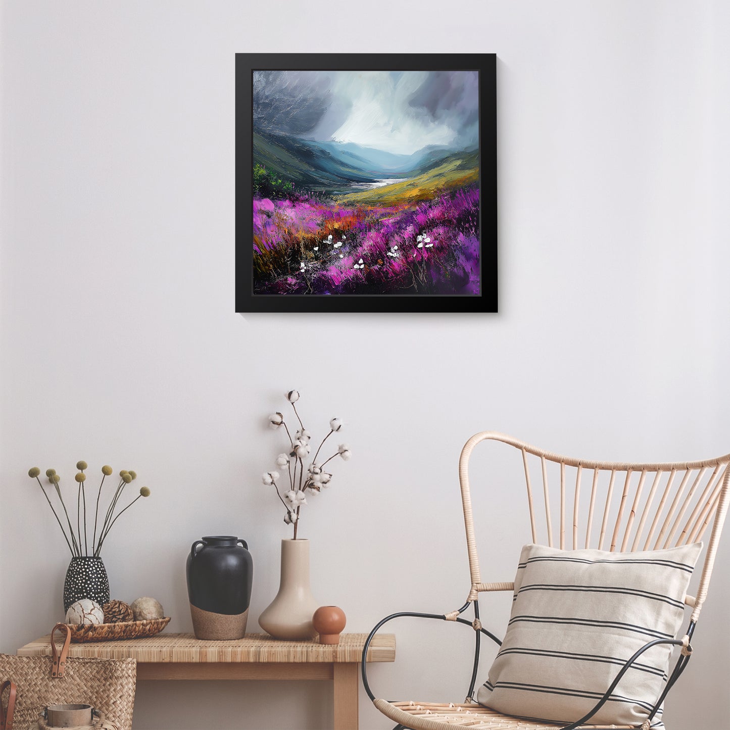 Storm In The Valley - Fine Art Print (16" x 16")