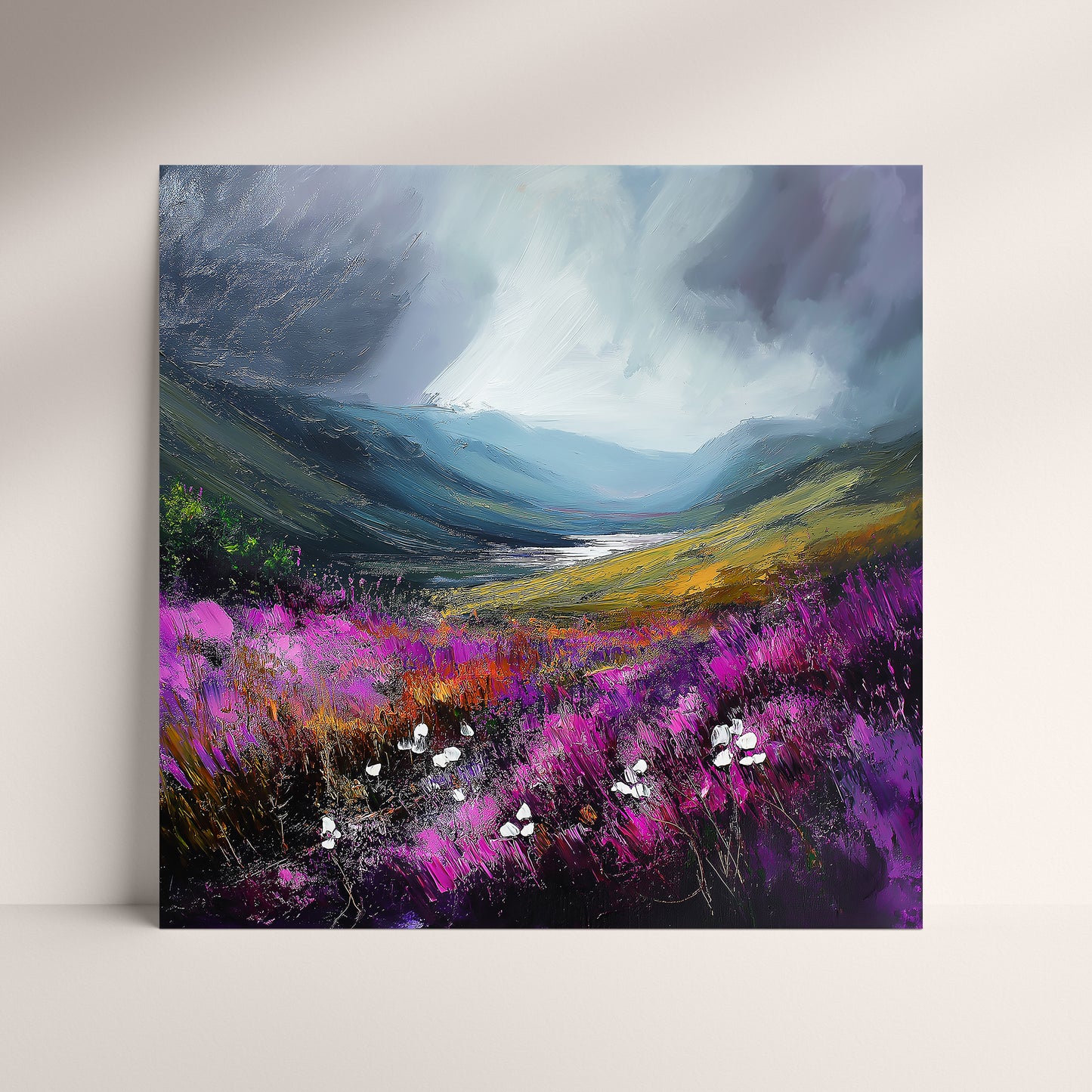 Storm In The Valley - Fine Art Print (16" x 16")