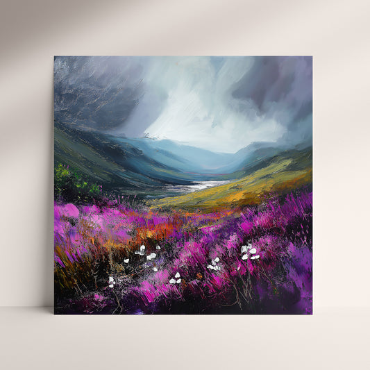 Storm In The Valley - Fine Art Print (16" x 16")
