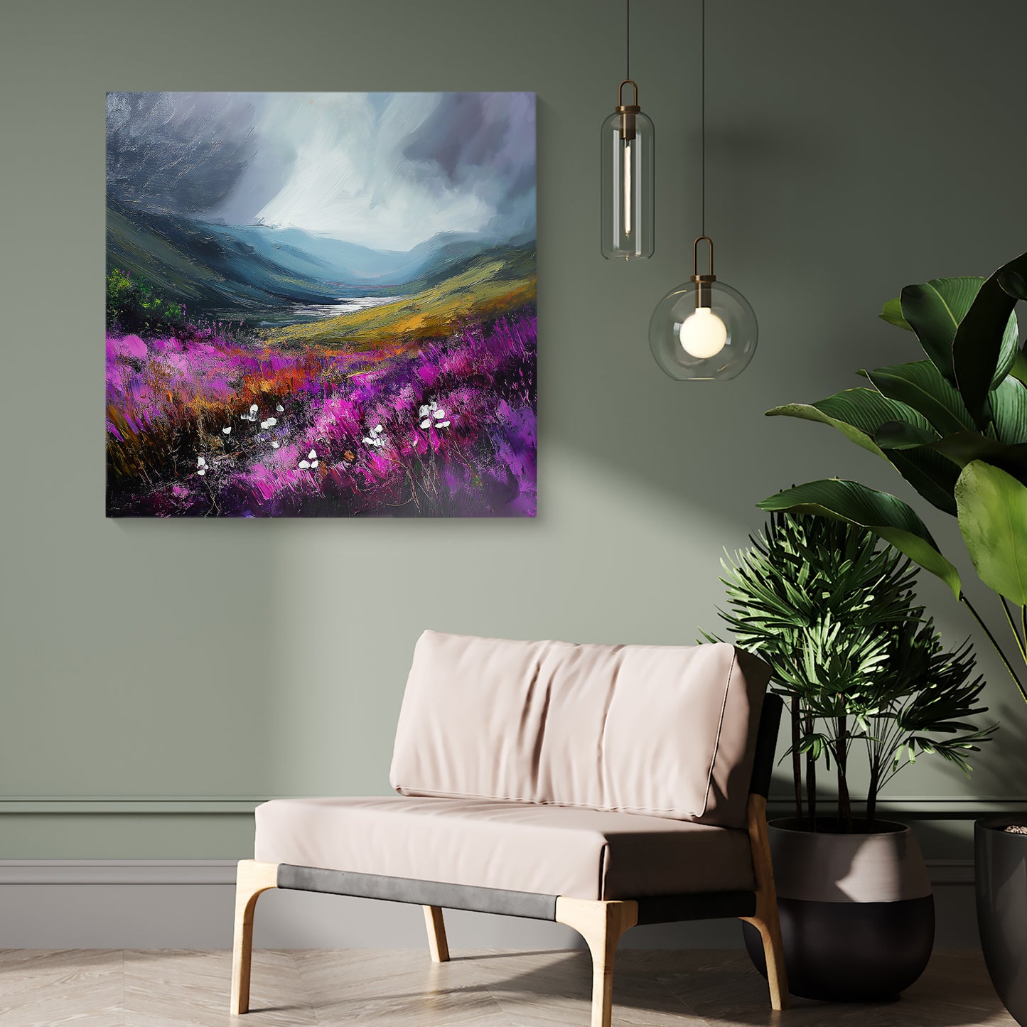 Storm In The Valley - Canvas Print