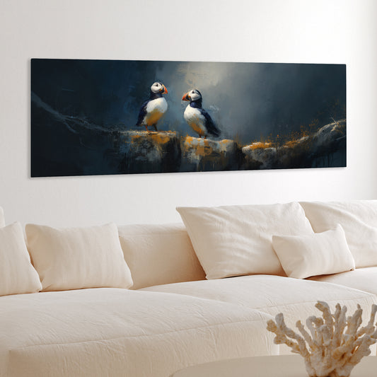 Puffin Rock - Panoramic Canvas Print (60” x 20”)