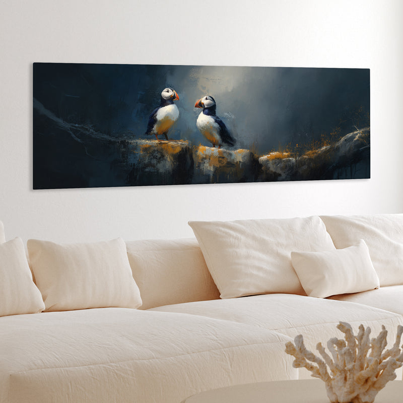 Puffin Rock - Panoramic Canvas Print (60” x 20”)