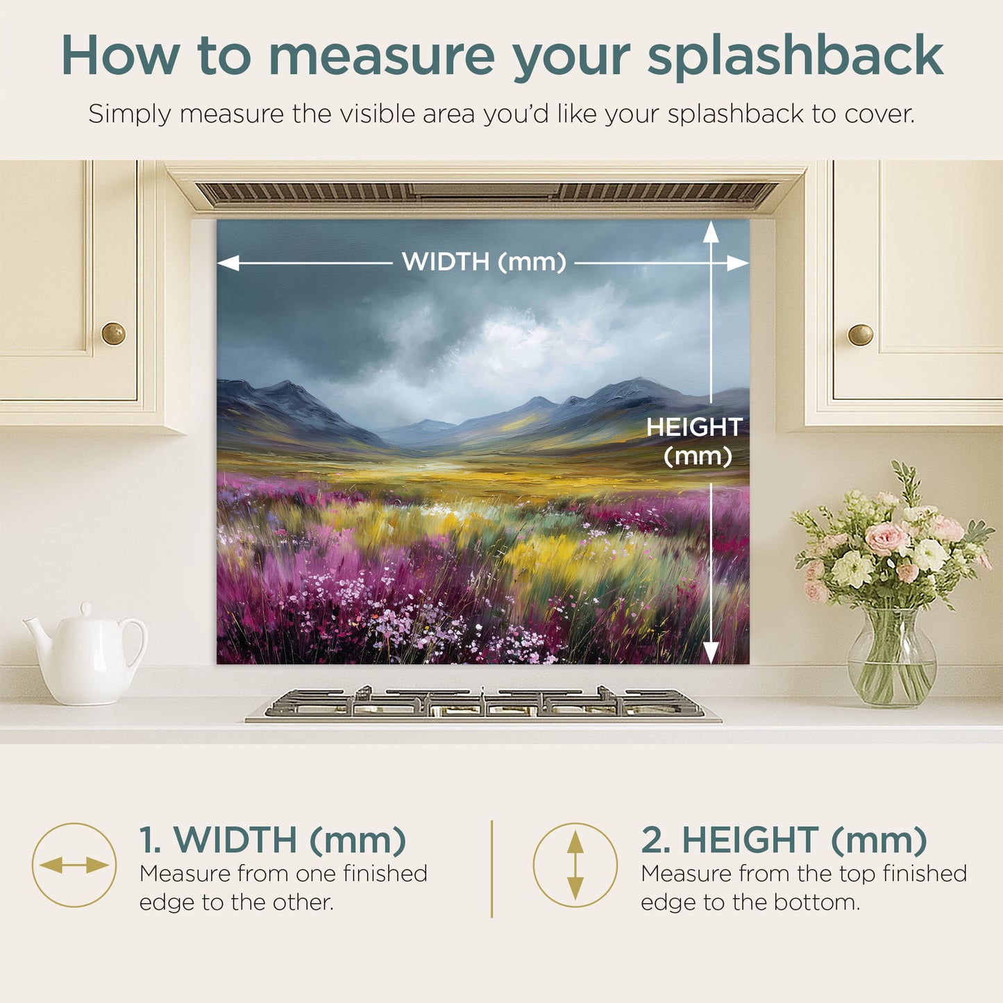 Highland Bloom - Kitchen Splashback
