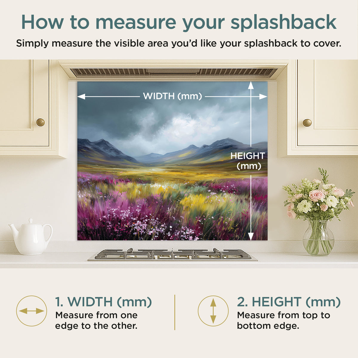 Highland Bloom - Kitchen Splashback