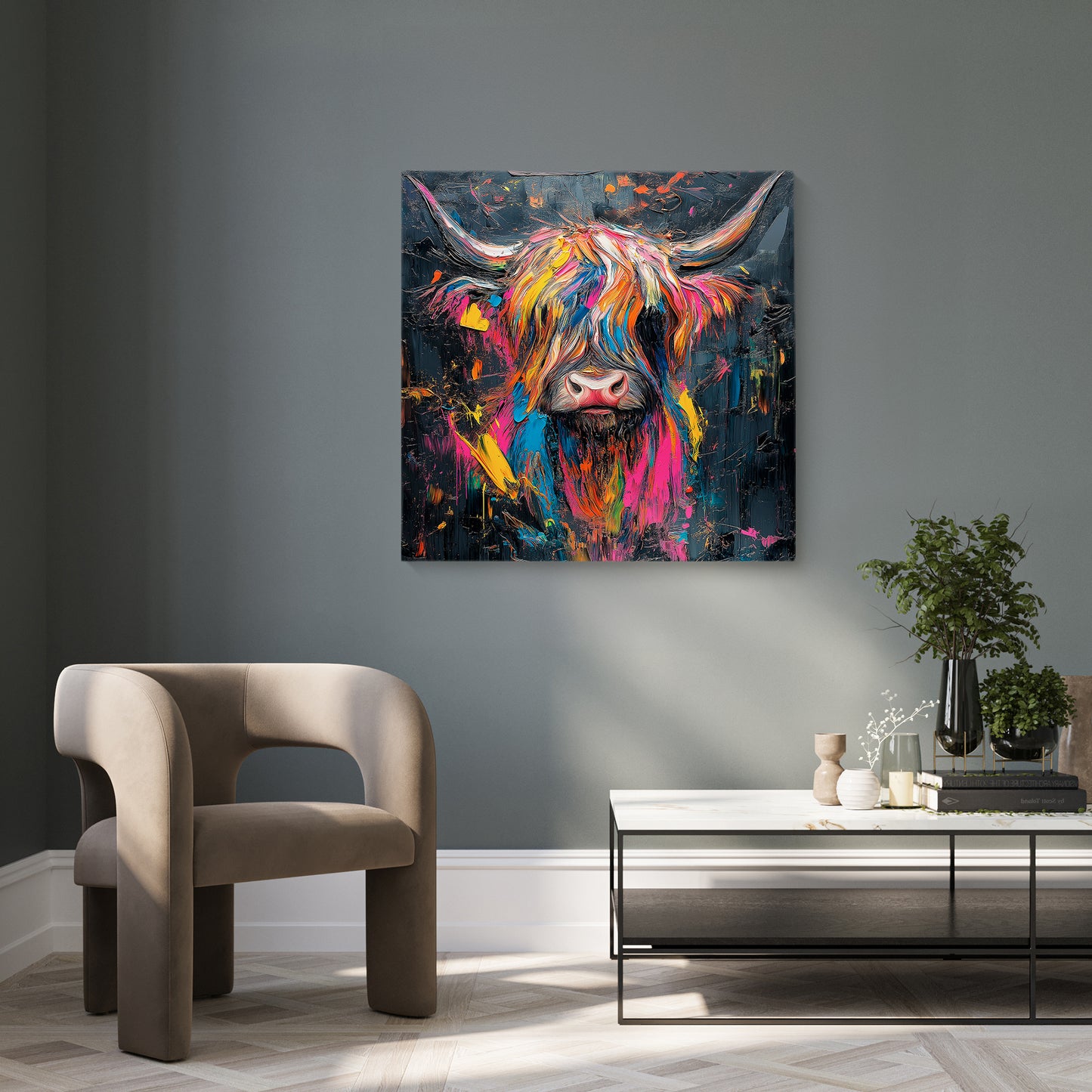 Colourful Coo - Canvas Print