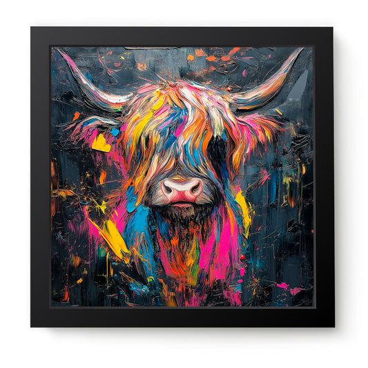 Colourful Coo - Fine Art Print (16" x 16")