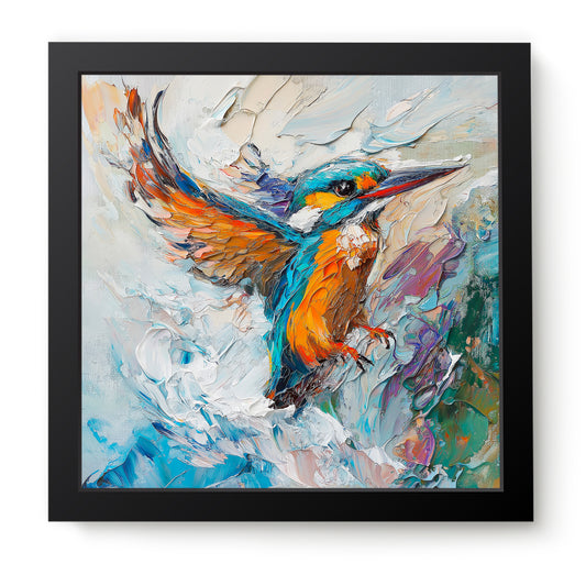 Feathers and Flow - Fine Art Print (16" x 16")