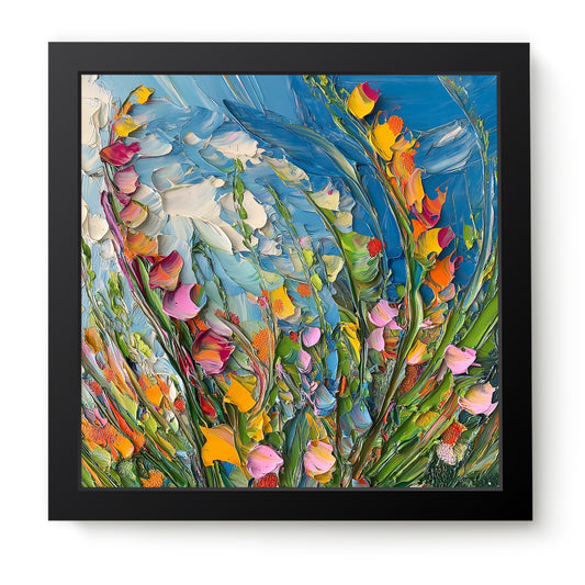 Floral Chorus - Fine Art Print (16" x 16")