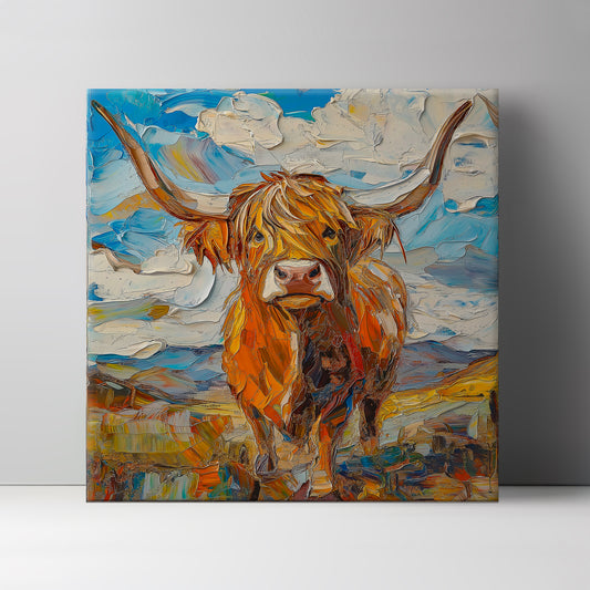 Longhorn Lorna - Canvas Print