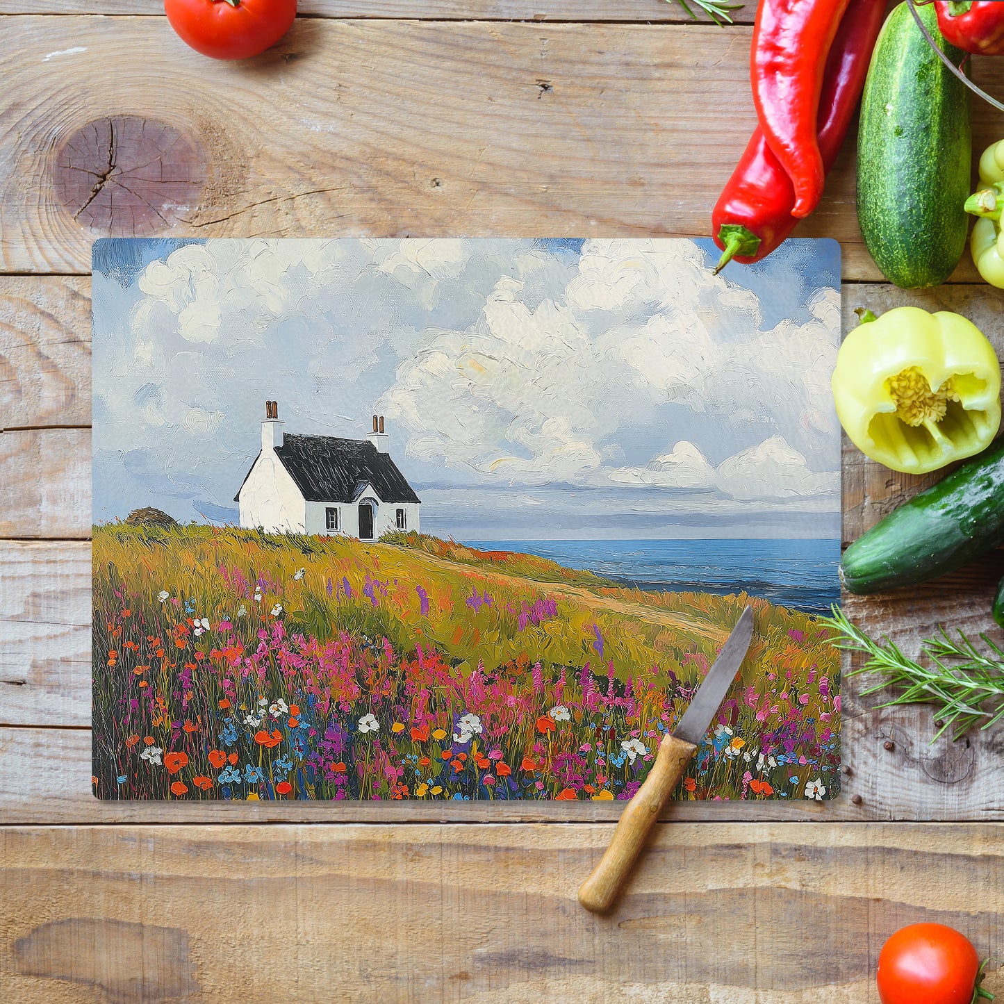 Spring Croft - Glass Chopping Board