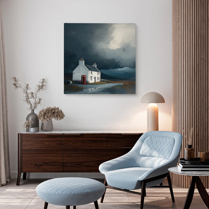 Phone Box Cottage - Canvas Print
