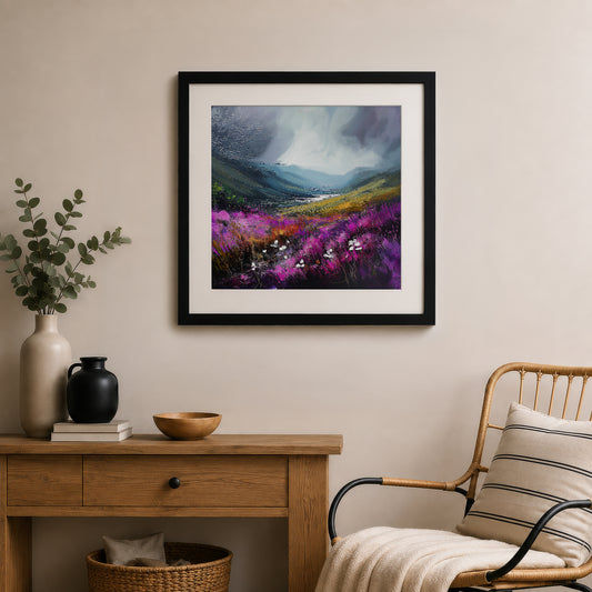 Storm In The Valley - Gallery Print