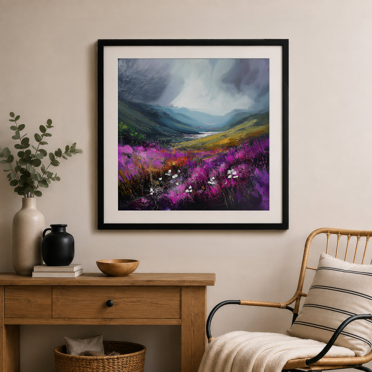 Storm In The Valley - Gallery Print