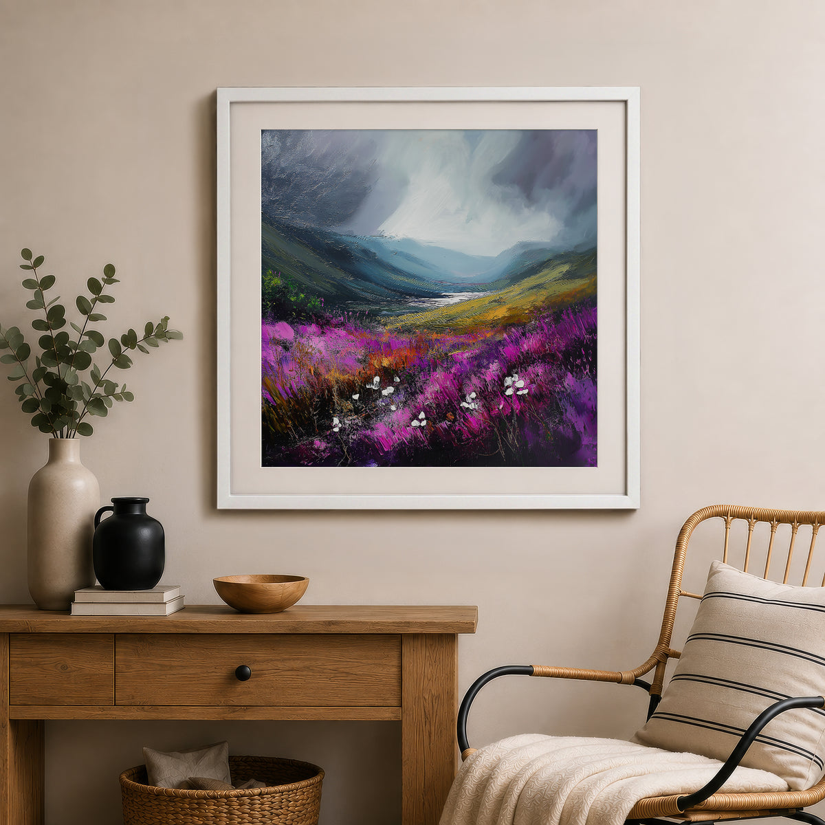 Storm In The Valley - Gallery Print