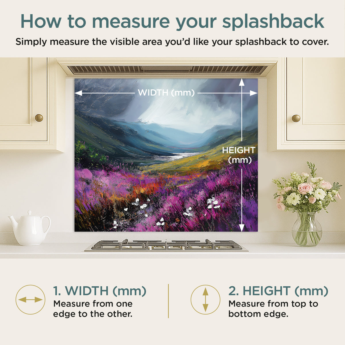 Storm In The Valley - Kitchen Splashback