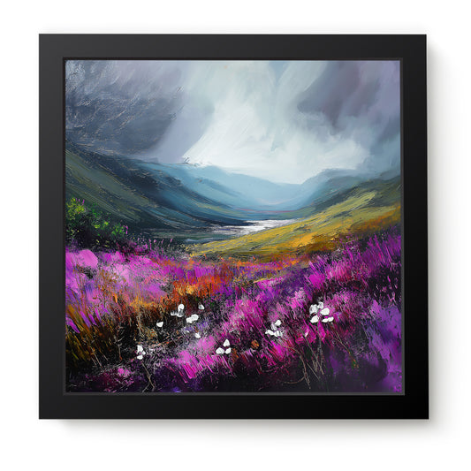 Storm In The Valley - Fine Art Print (16" x 16")