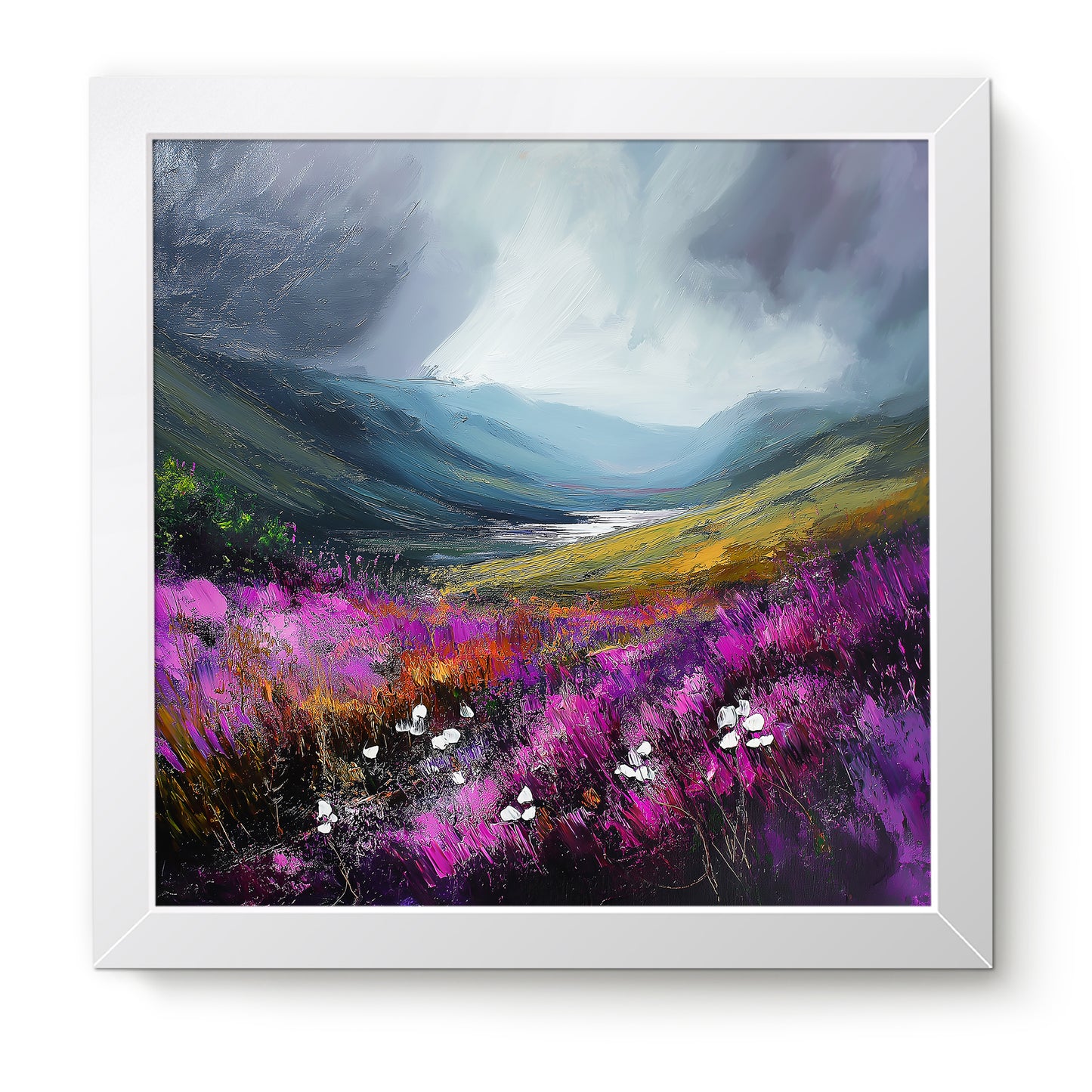 Storm In The Valley - Fine Art Print (16" x 16")