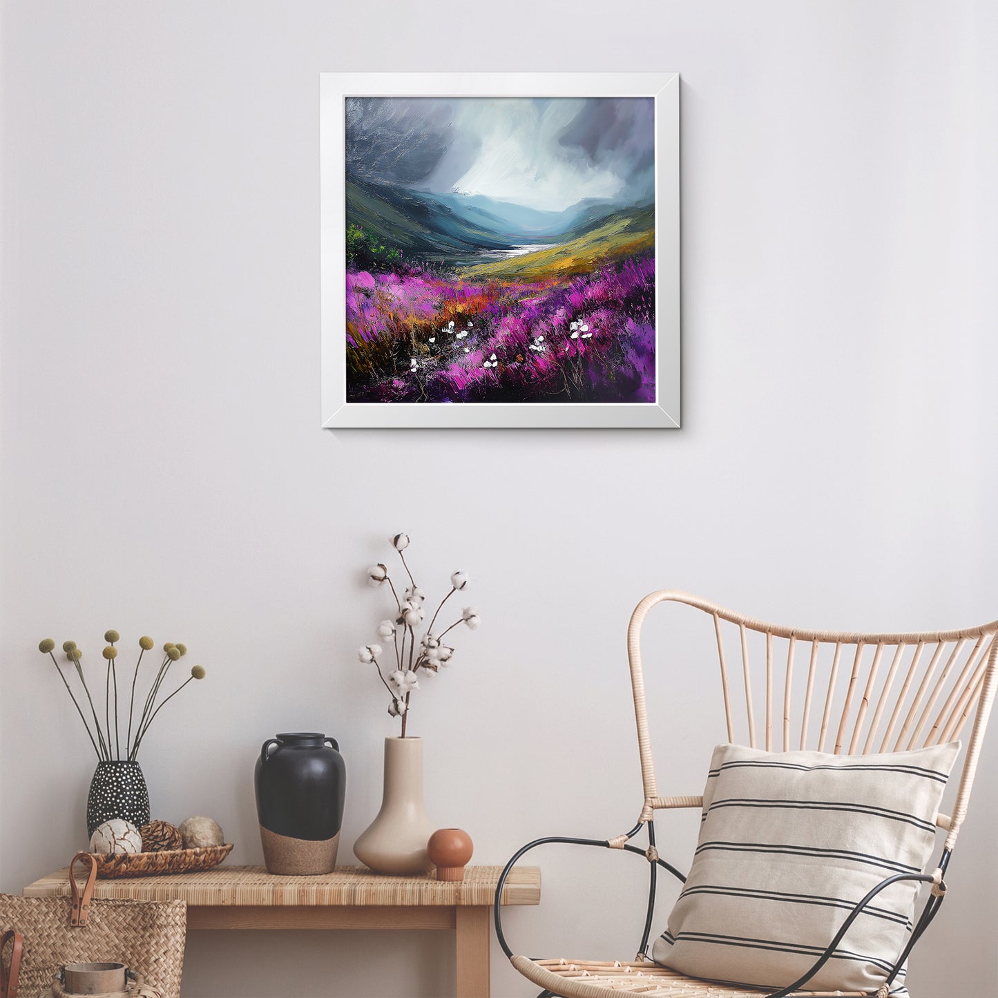 Storm In The Valley - Fine Art Print (16" x 16")