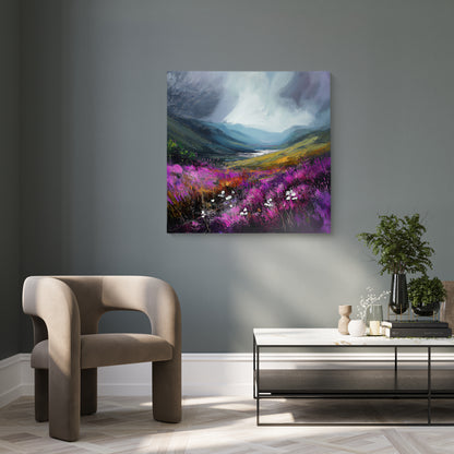 Storm In The Valley - Canvas Print