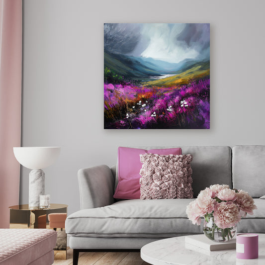 Storm In The Valley - Canvas Print