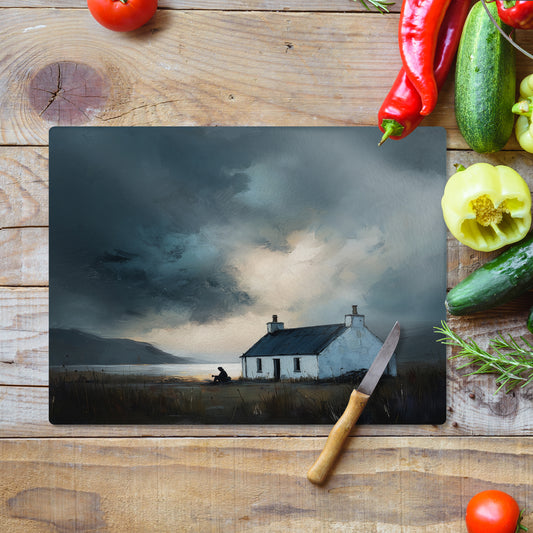 Morning Coffee - Glass Worktop Saver (30cm x 40cm)