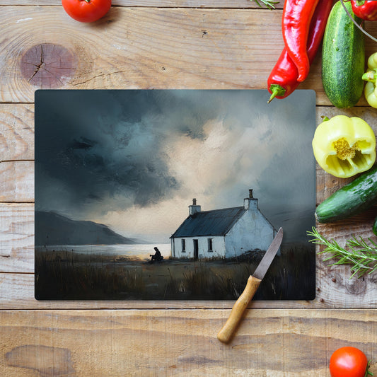 Morning Coffee - Glass Worktop Saver (30cm x 40cm)