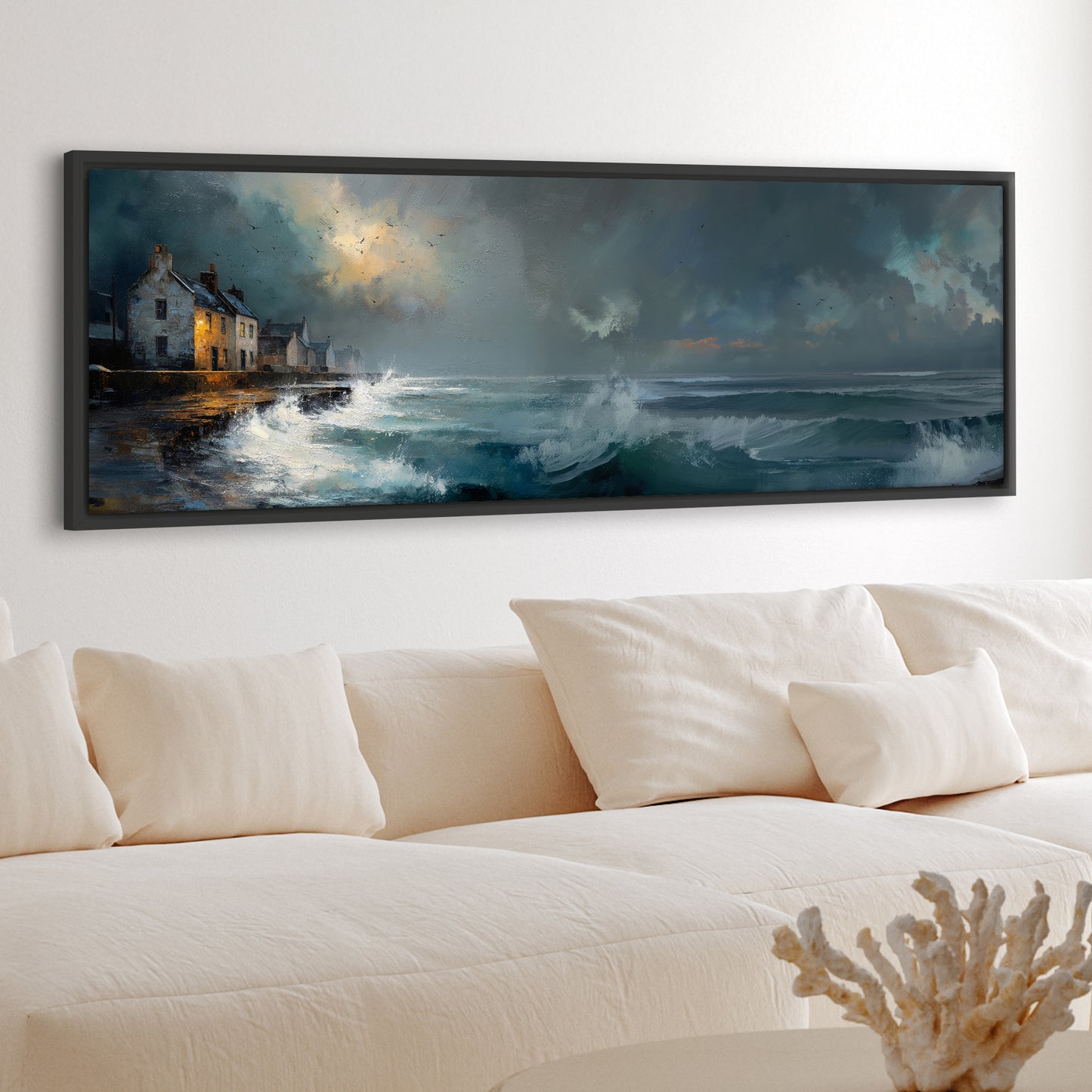 Waves At The Door - Canvas Print