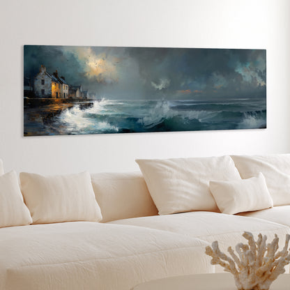 Waves At The Door - Canvas Print