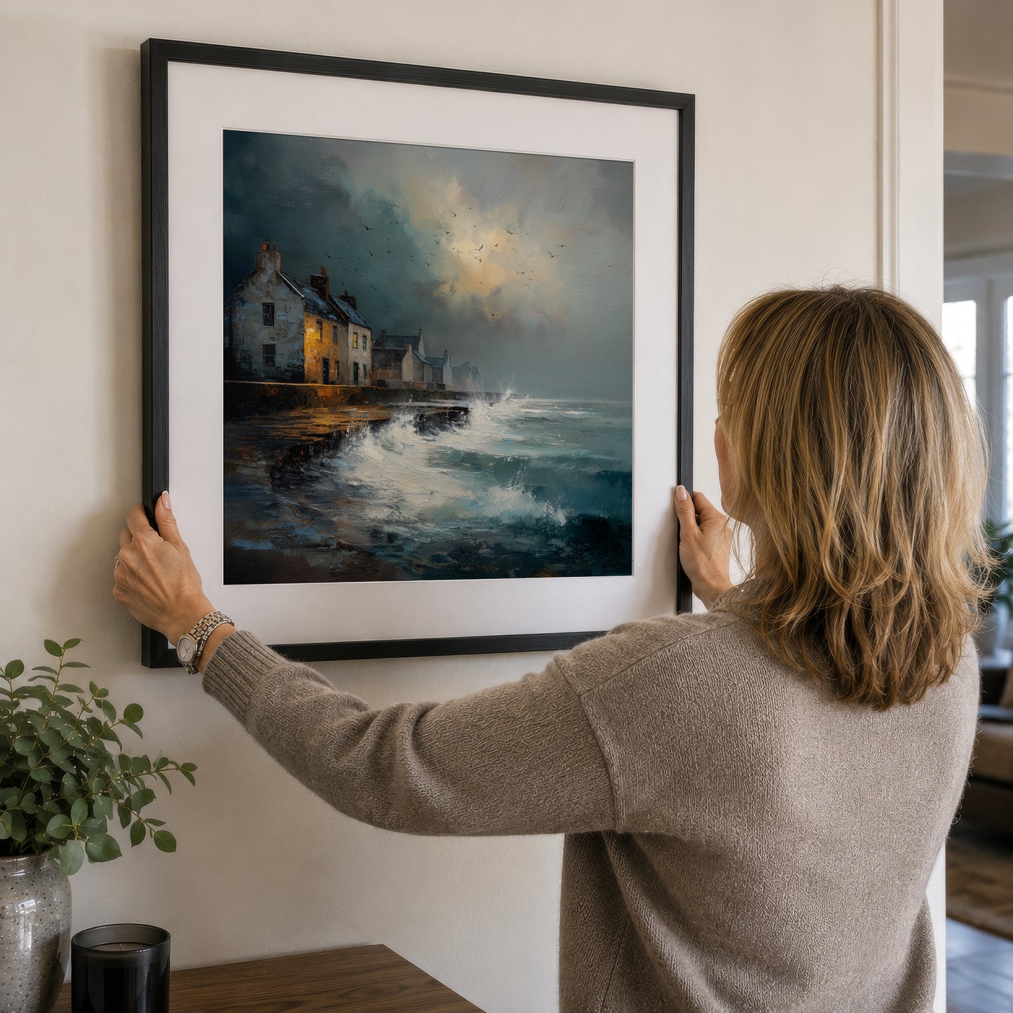 Waves At The Door - Gallery Print