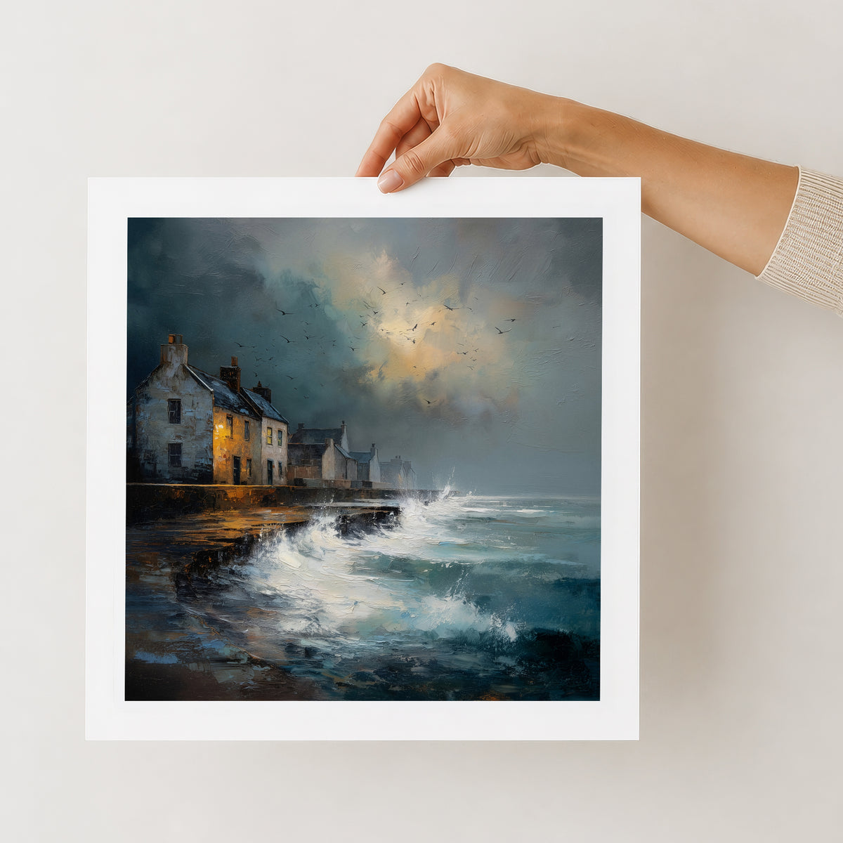 Waves At The Door - Gallery Print
