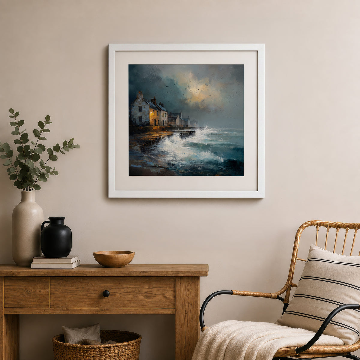 Waves At The Door - Gallery Print