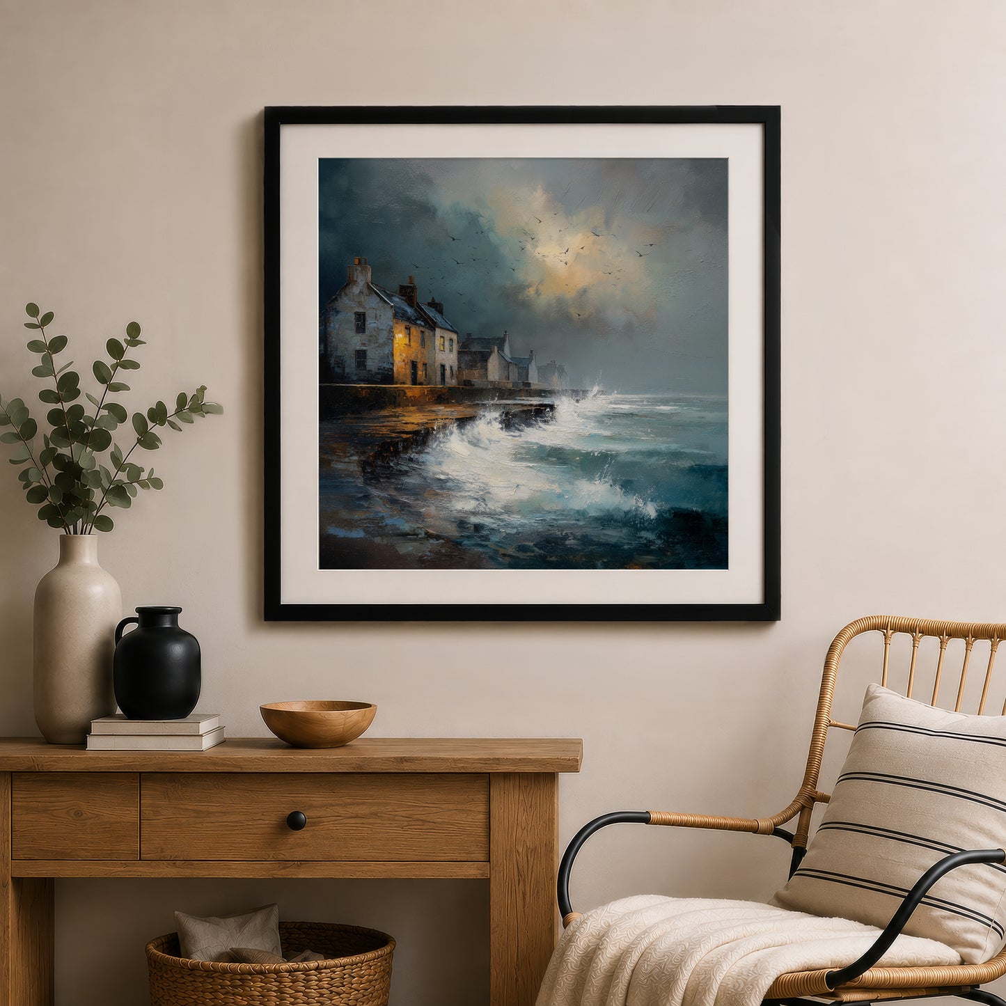 Waves At The Door - Gallery Print