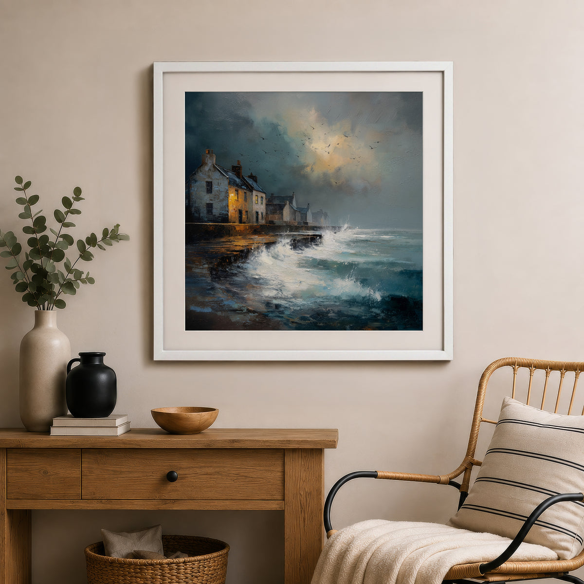 Waves At The Door - Gallery Print