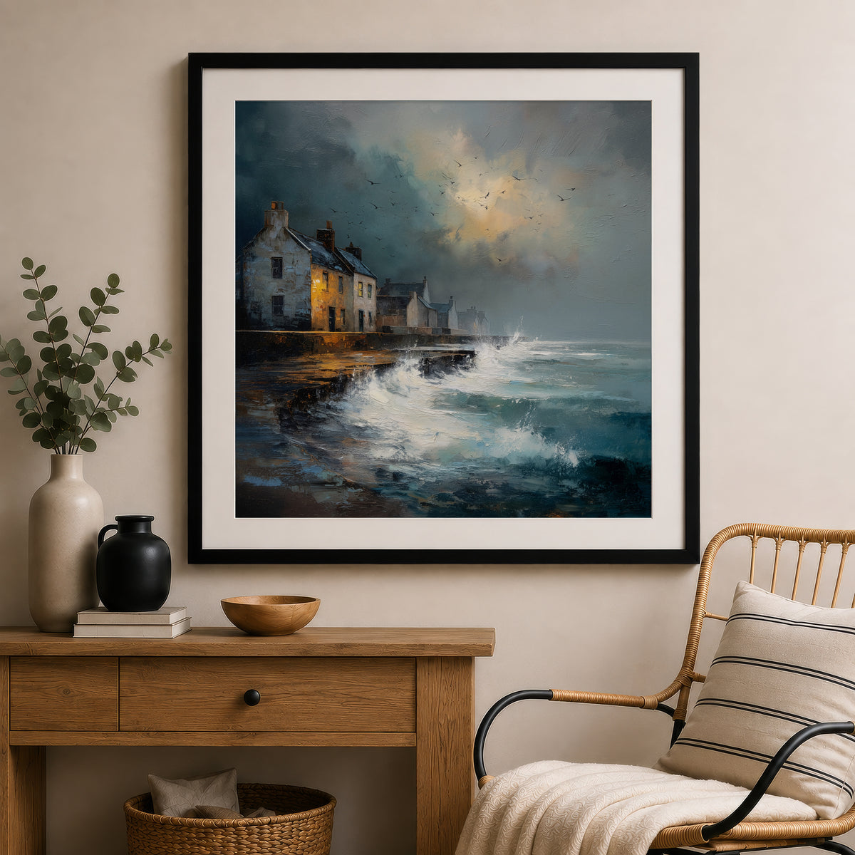 Waves At The Door - Gallery Print