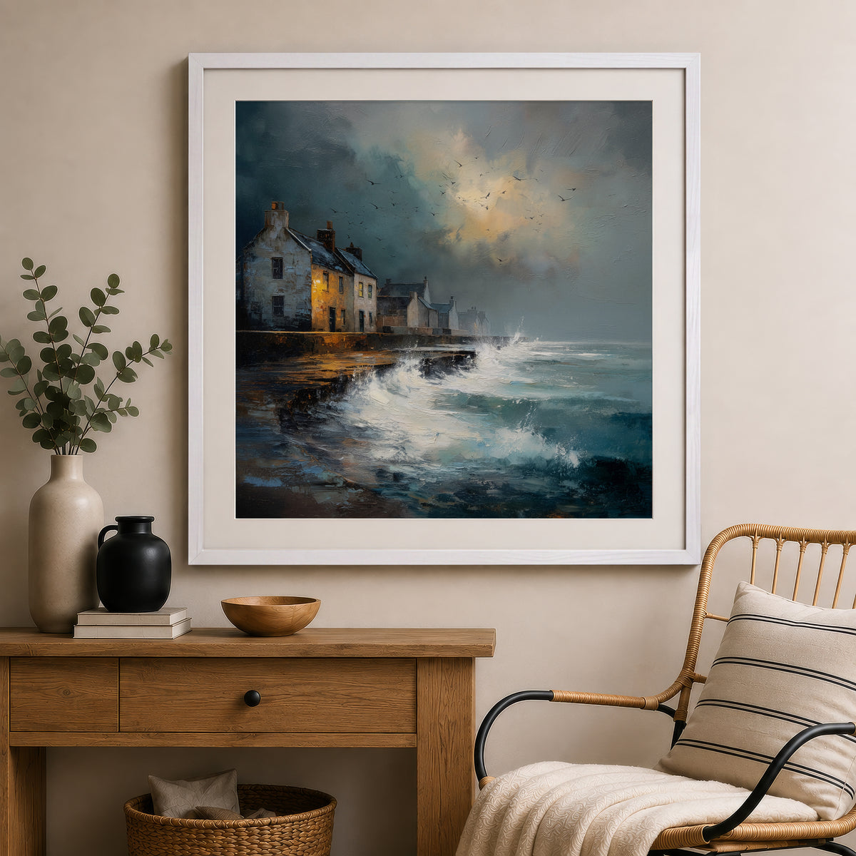 Waves At The Door - Gallery Print