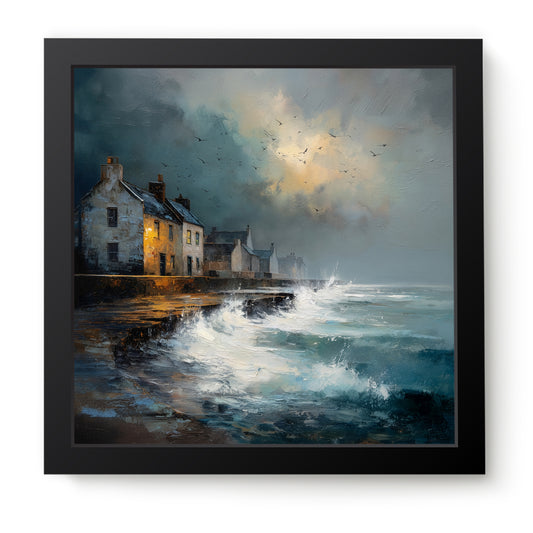 Waves At The Door - Fine Art Print (16" x 16")