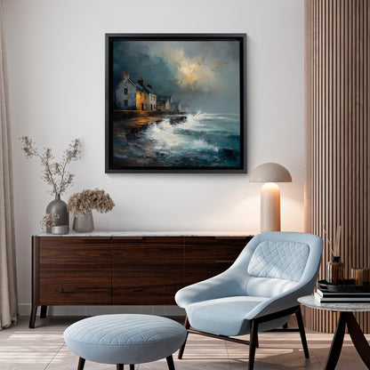 Waves At The Door - Canvas Print