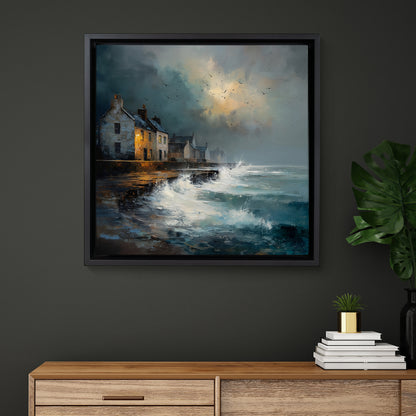 Waves At The Door - Canvas Print
