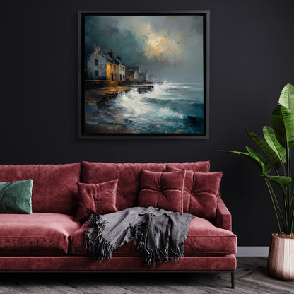 Waves At The Door - Canvas Print