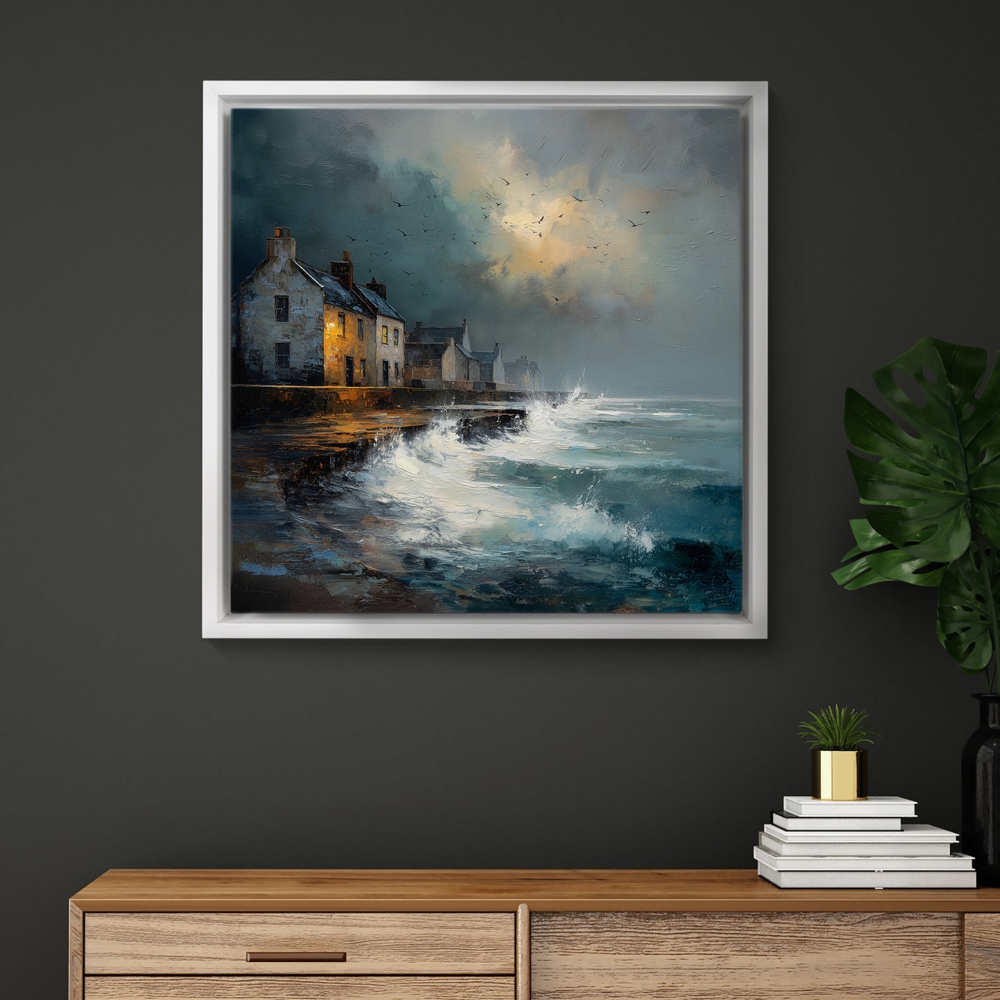 Waves At The Door - Canvas Print