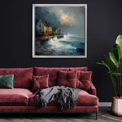 Waves At The Door - Canvas Print