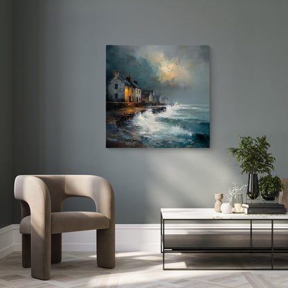 Waves At The Door - Canvas Print