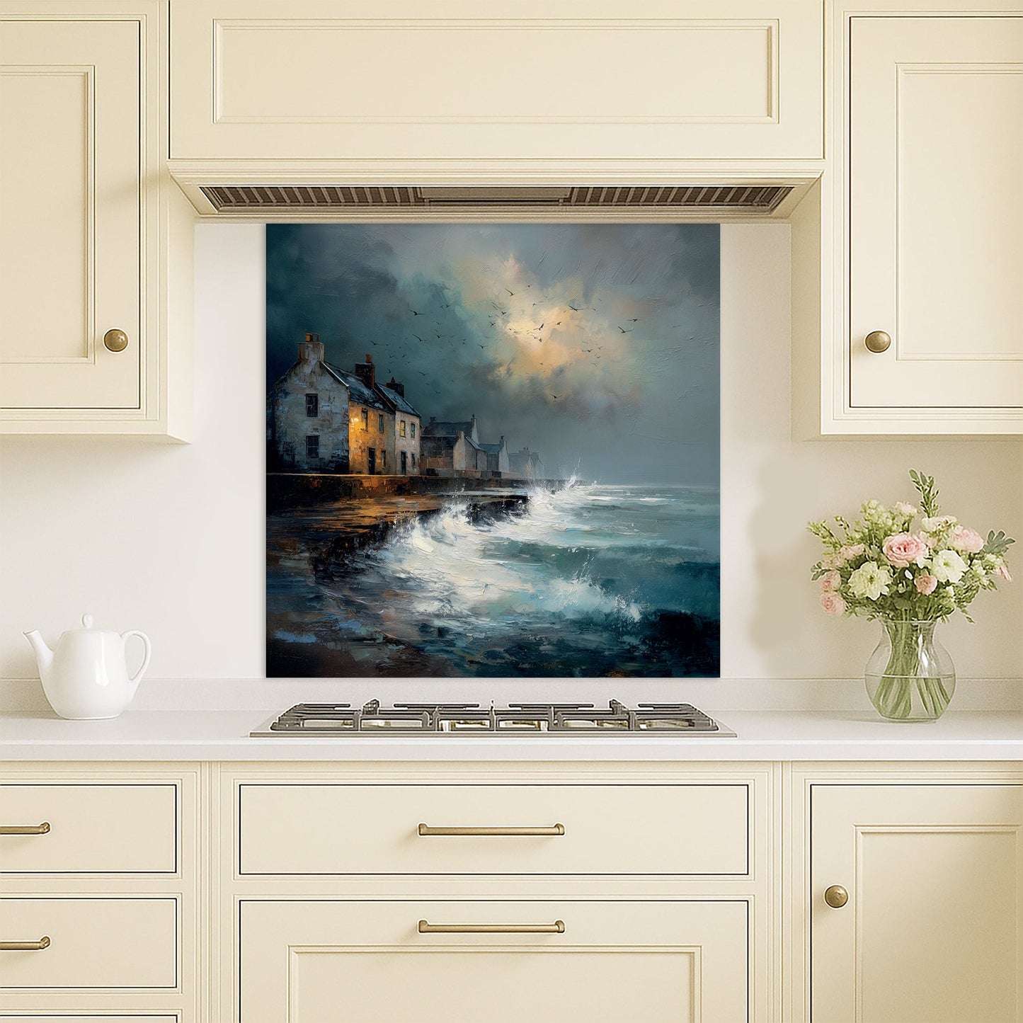 Waves At The Door - Kitchen Splashback