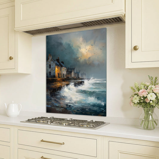 Waves At The Door - Kitchen Splashback